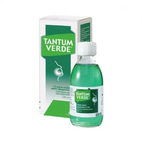 Tantum verde 0,15 % solutie pentru gargarisme, 240ml