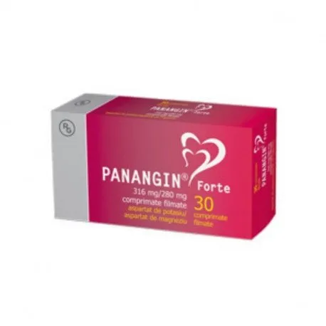 Panangin Forte 316 mg / 280 mg, 30 comprimate