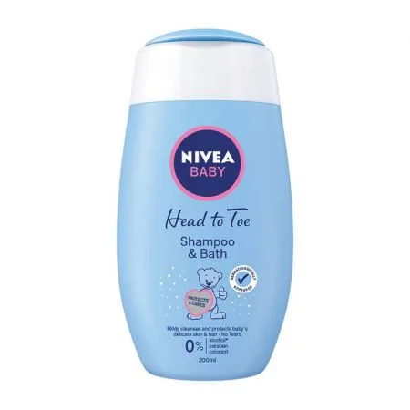 Sampon si spuma de baie, 200 ml, Nivea Baby