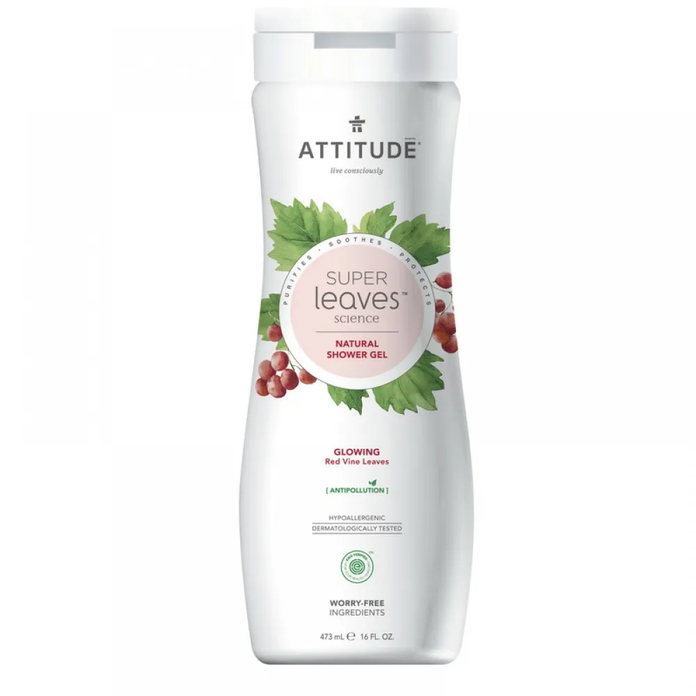 Superleaves Gel de dus - Stralucirea pielii (473 ml), Attitude