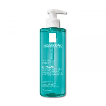 Gel de curatare purifiant micro-exfoliant pentru fata si corp cu tendinta acneica Effaclar, 400 ml, La Roche Posay