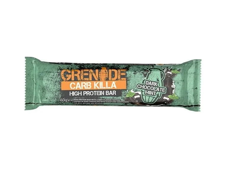 GNC GRENADE CARB KILLA BATON PROTEIC CU CIOCOLATA NEAGRA SI MENTA 60G