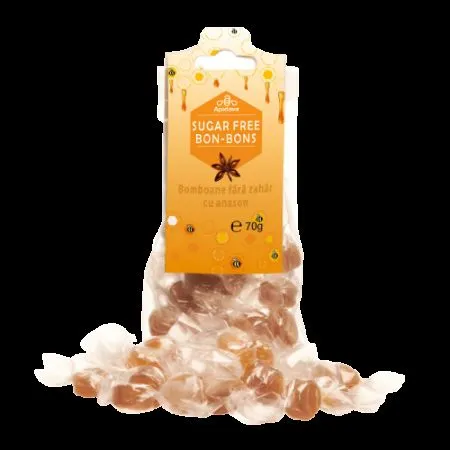 Bomboane fara zahar cu aroma de anason, 70g, Apidava
