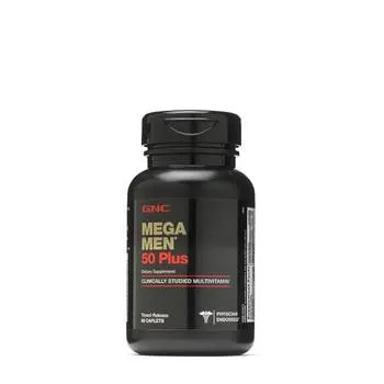 Complex de Multivitamine pentru barbati Mega Men® 50 Plus, 60 tablete, GNC