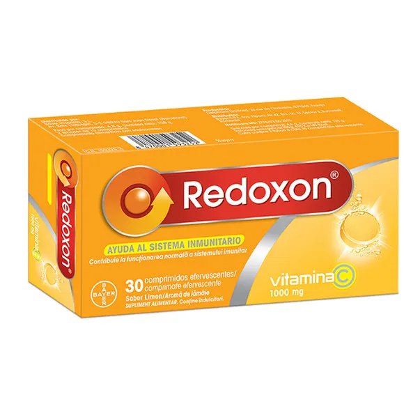 Redoxon Vitamina C 1000mg cu aroma de lamaie x 30 comprimate efervescente