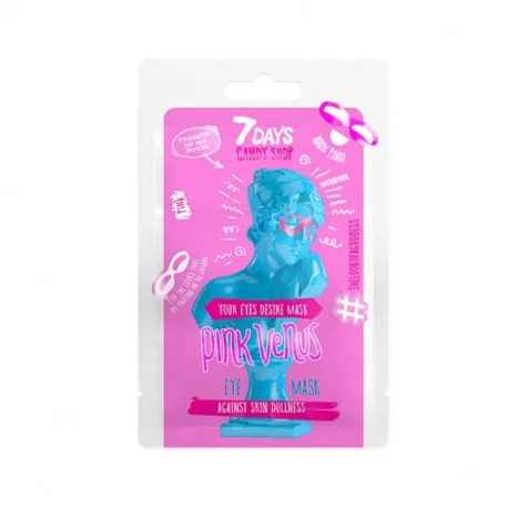 7DAYS Masca pentru ochi Candy Shop Yellow Venus cu Capsun, 25g