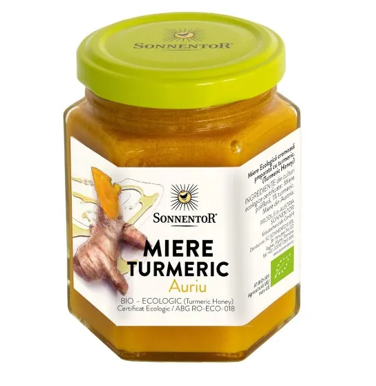 Miere turmeric auriu Eco 230g (Sonnentor)