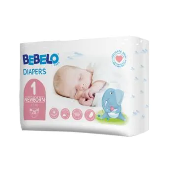 Bebelo Scutece pentru nou nascuti Numarul 1, 28 bucati