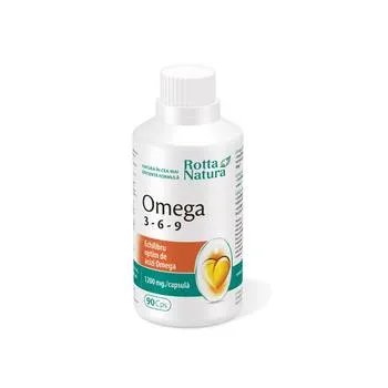 Omega 3 6 9 1200mg, 90 capsule, Rotta Natura