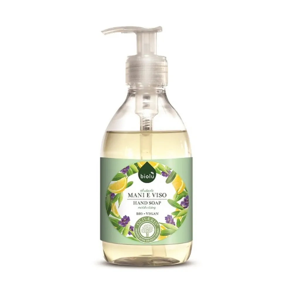 Sapun lichid ecologic antibacterian cu lavanda si vitamina E (300 ml), Biolu