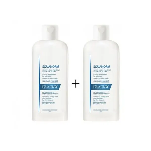 DUCRAY SQUANORM MATREATA USCATA 200ML 1+ 1 (-50% )