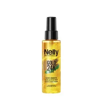 Ulei de argan Gold 24K Elixir, 100ml, Nelly Professional