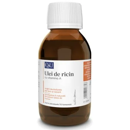 Ulei de ricin cu Vitamina A, 100 ml, Tis Farmaceutic