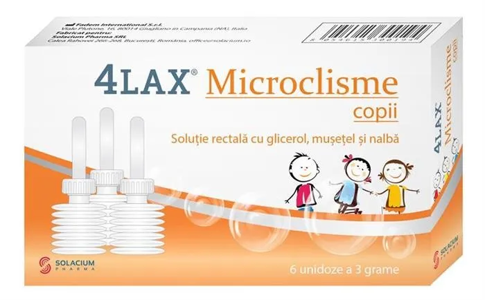 4 LAX MICROCLISME COPII 3G 6 UNIDOZE SOLACIUM
