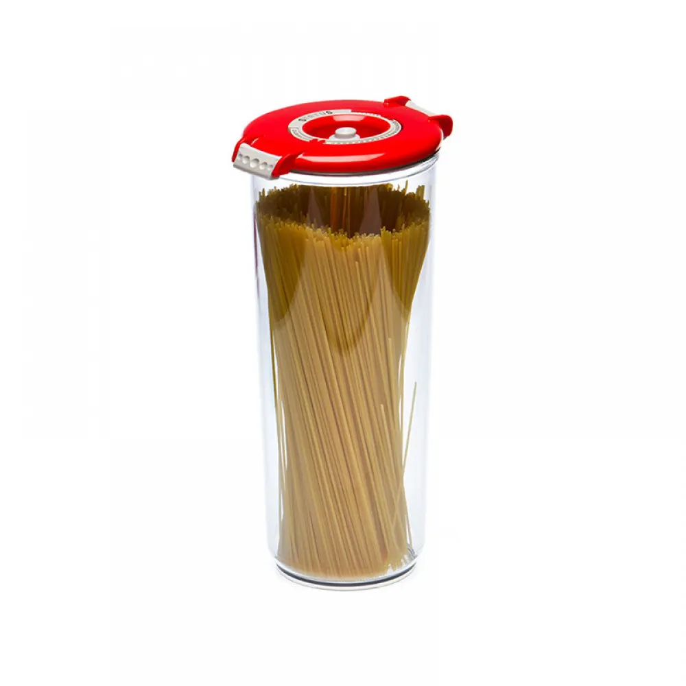 Recipient rotund Status pentru pastrare in vid 2.5 litri alb