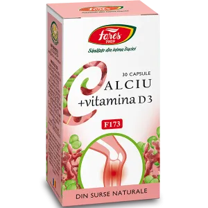 Calciu + Vitamina D3 x 30cps