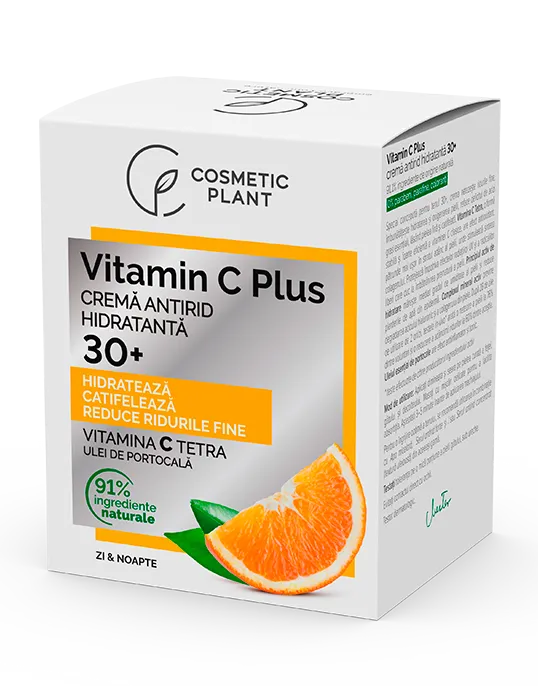 Crema antirid hidratanta 30+ Vitamin C Plus, 50 ml, Cosmetic Plant