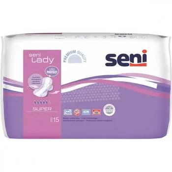 Absorbante pentru incontinenta urinara Lady Super, 15 bucati, Seni