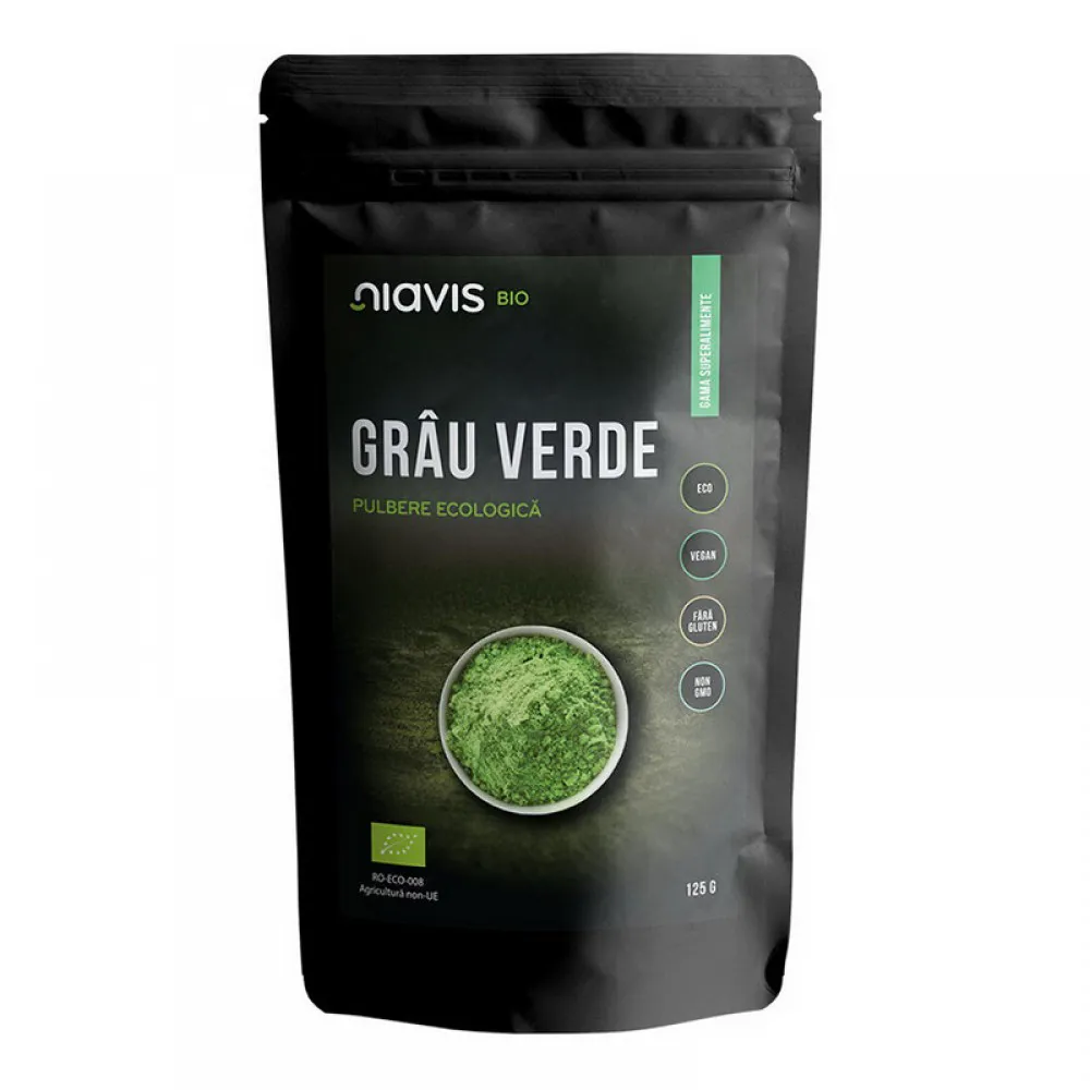 Iarba de Grau Pulbere Organica Bio (125 grame)