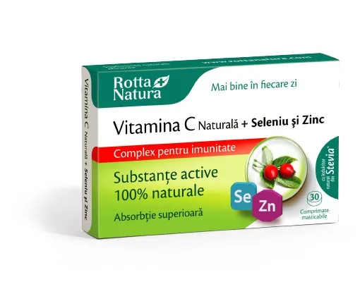 Rotta Natura Vitamina C Naturala+Seleniu+Zinc x 30 comprimate
