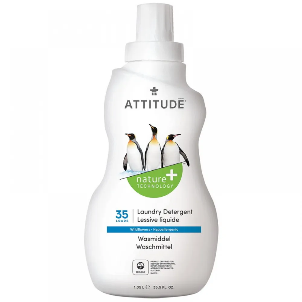 Detergent lichid pentru rufe, 35 spalari, flori de camp (1050 ml), Attitude