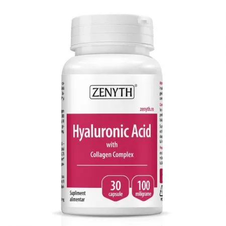 Hyaluronic Acid cu Collagen Complex, 30 capsule, Zenyth