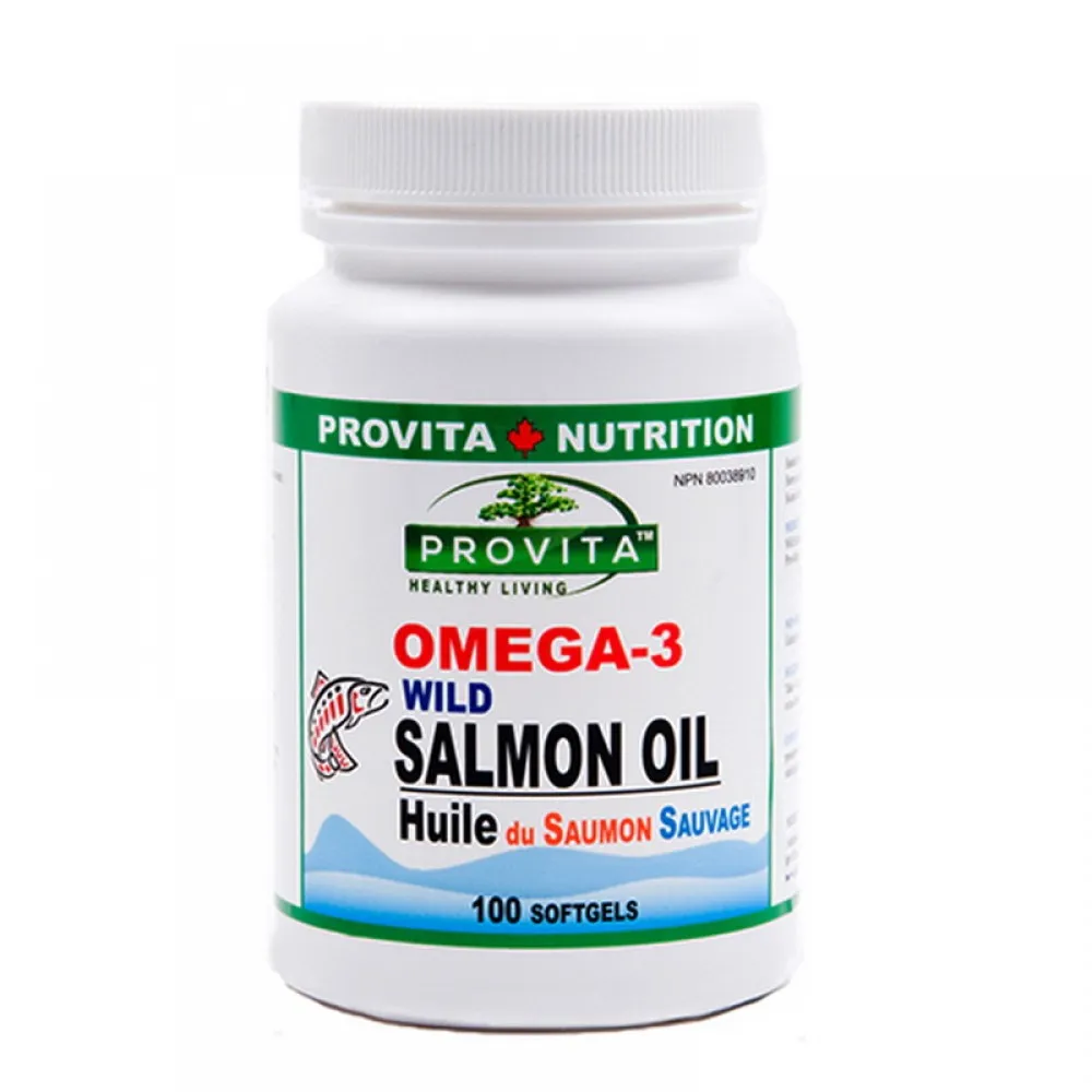 Omega-3 Ulei de somon salbatic de Pacific 1000 mg (100 capsule), Provita Nutrition