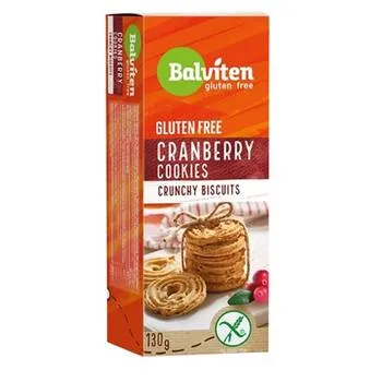 Fursecuri cu merisoare fara gluten, 130g, Balviten
