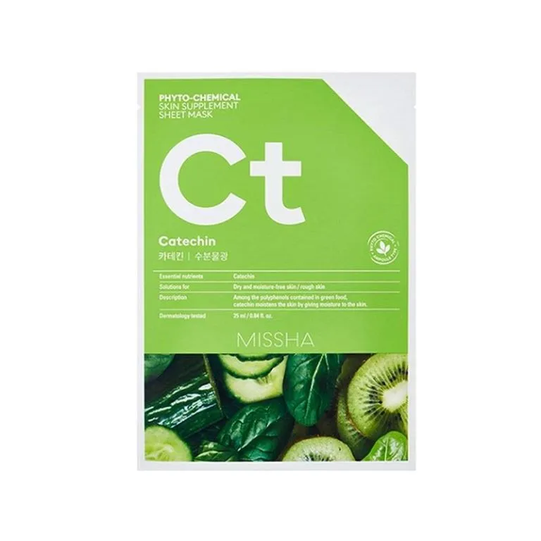 Masca cu efect hidratant si Catechina 25ml (Missha)