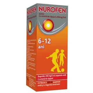 Nurofen Junior 200mg/5ml capsuni*100 ml Reckitt