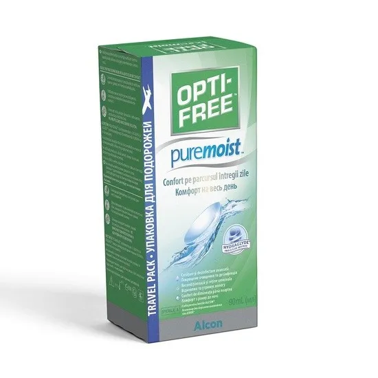 OPTIFREE PURE MOIST SOLUTIE PENTRU LENTILE DE CONTACT 300ML