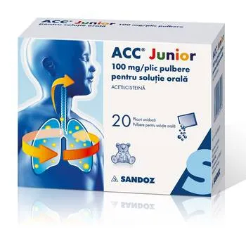 ACC Junior 100mg, 20 plicuri, Sandoz