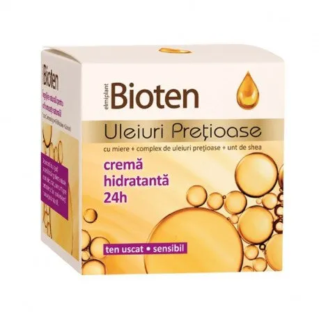 BIOTEN 24h Crema Hidratanta Uleiuri ten uscat, 50 ml