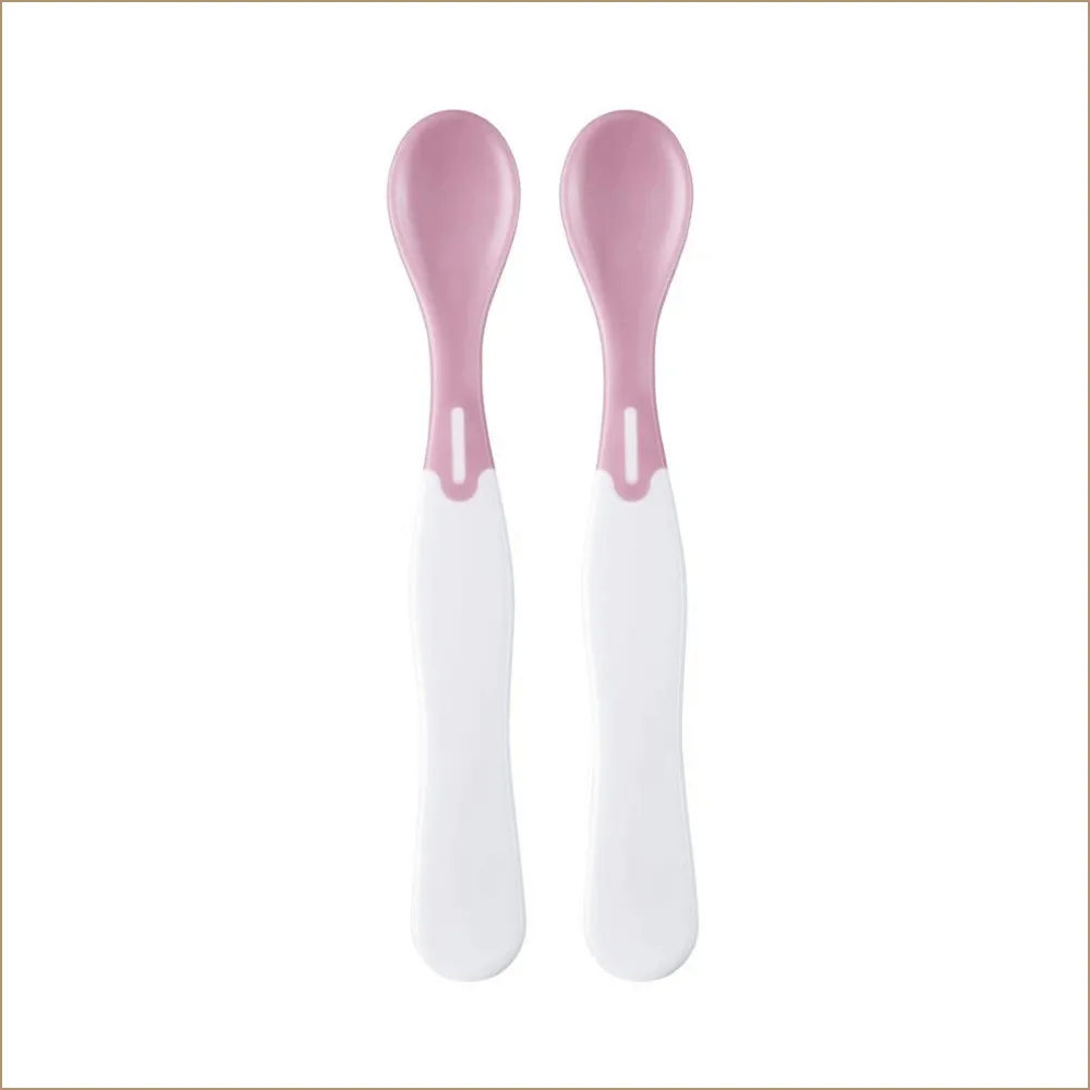 Set 2 lingurite termice fete, pink, Mininor