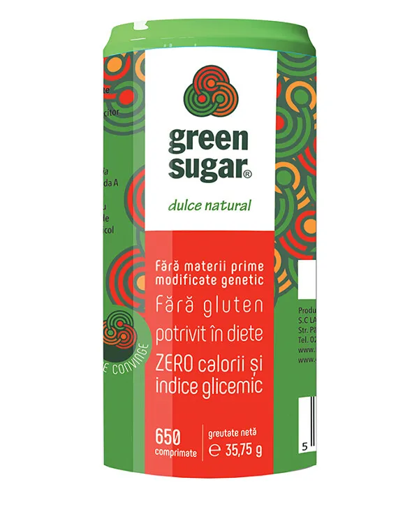 GREEN SUGAR 650 COMPRIMATE