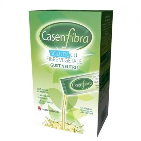 Casen fibra, 14 plicuri * 10 ml solutie