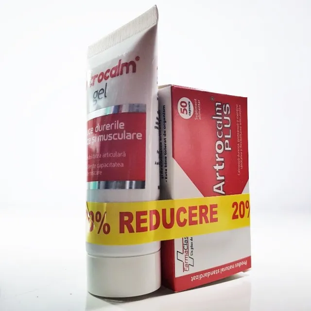 Artrocalm Plus x 50cps + Artrocalm Gel x 100ml reducere 20%(Famaclass)