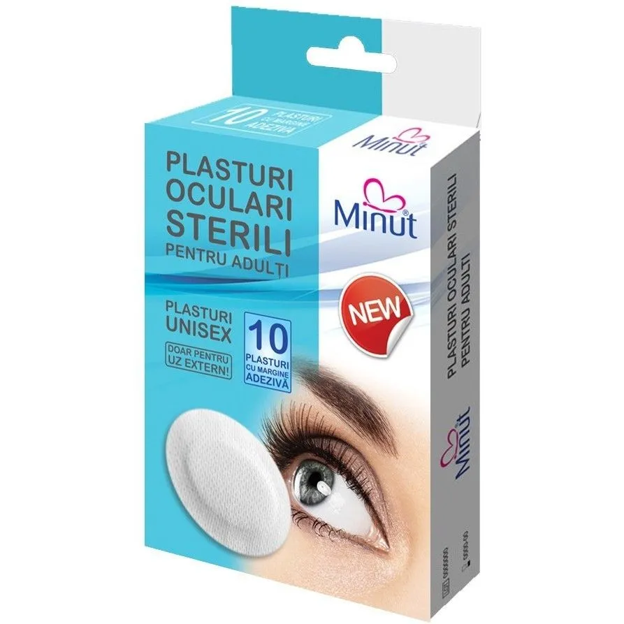 MINUT PLASTURI OCULARI PENTRU ADULTI 10BUC