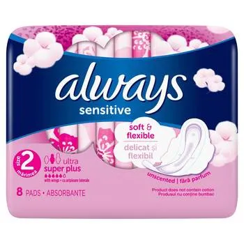 Absorbante Sensitive ultra super plus, 8 bucati, Always