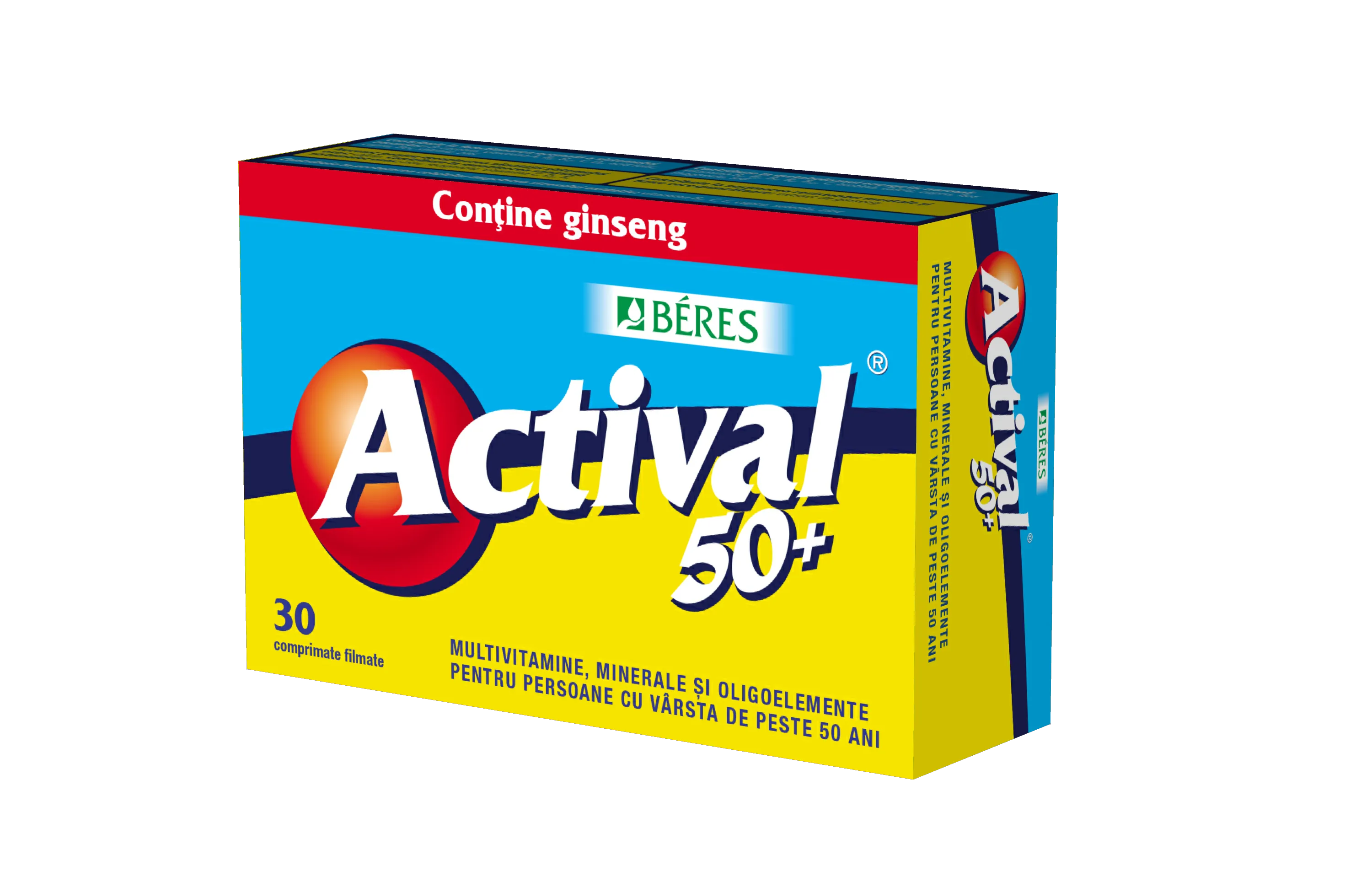 Actival 50, 30 comprimate, Beres Pharmaceuticals Co