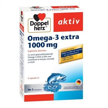 Doppelherz Omega 3 extra 1000 mg, 120 capsule