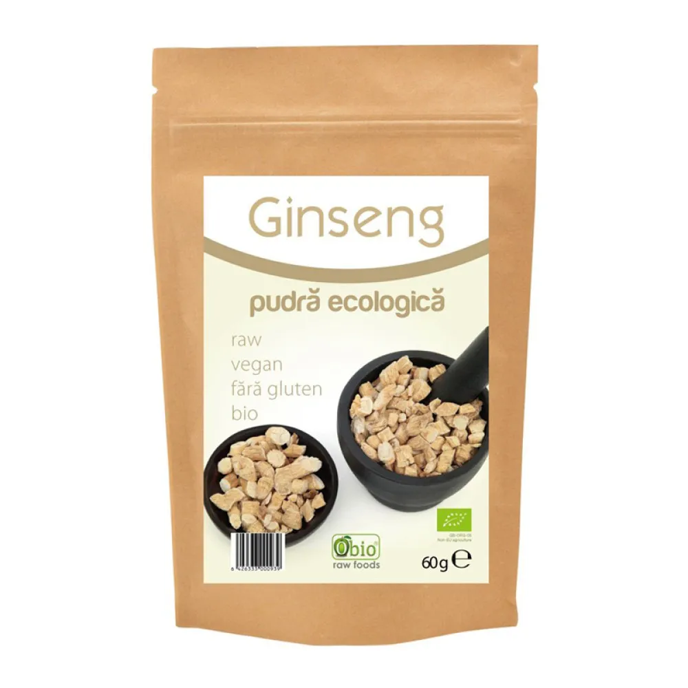 Ginseng pudra bio (60 grame)