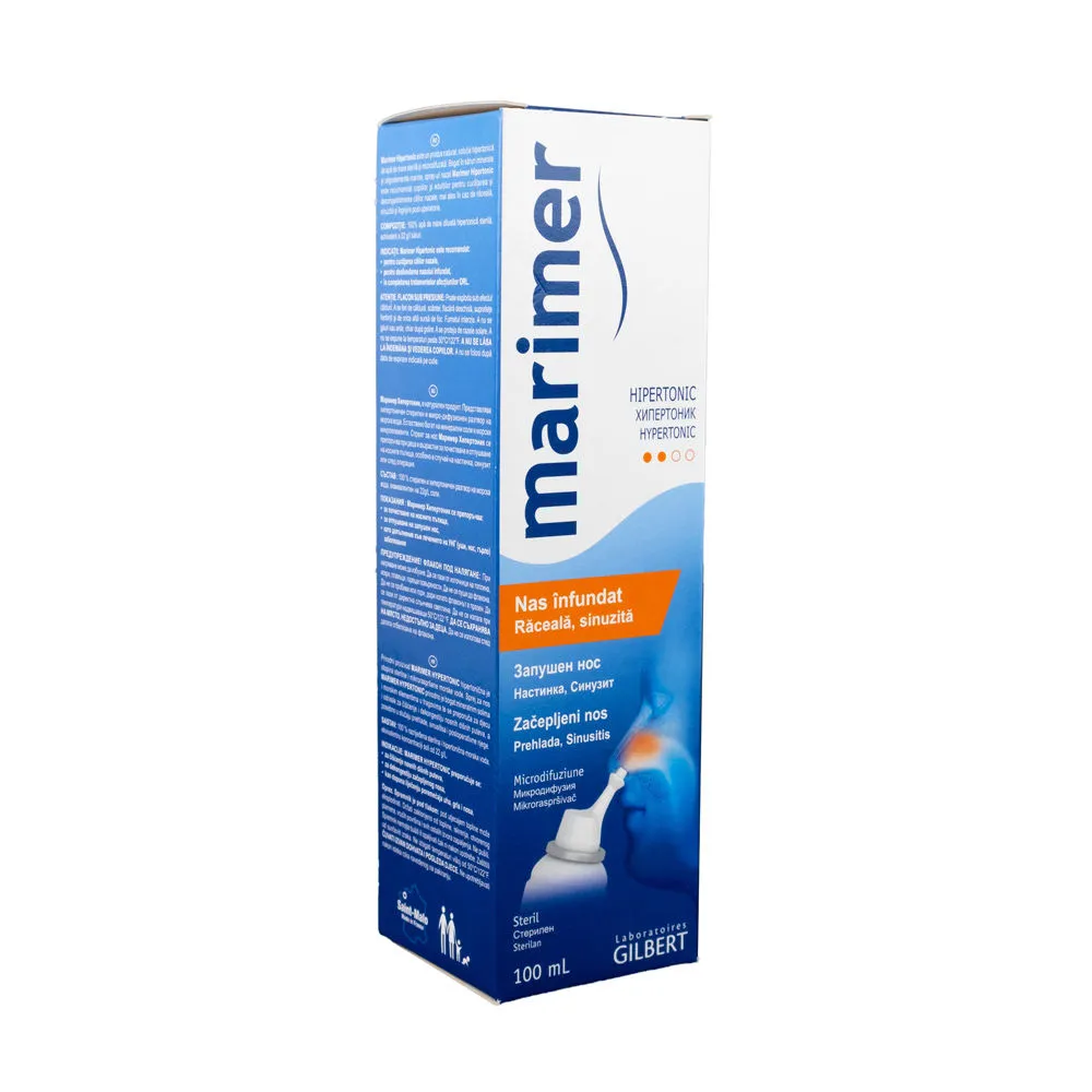 Spray nazal hipertonic Marimer, 100 ml, Gilbert