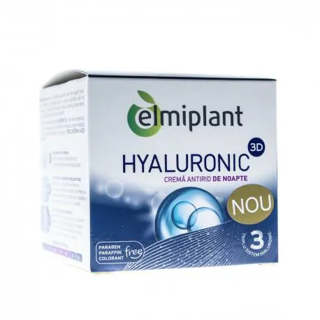 Elmiplant crema ten de noapte cu acid hialuronic, 50ml