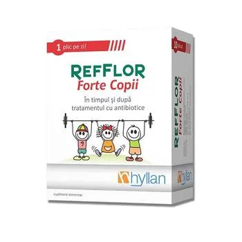 Refflor Forte pentru copii, 10 plicuri, Hyllan Pharma