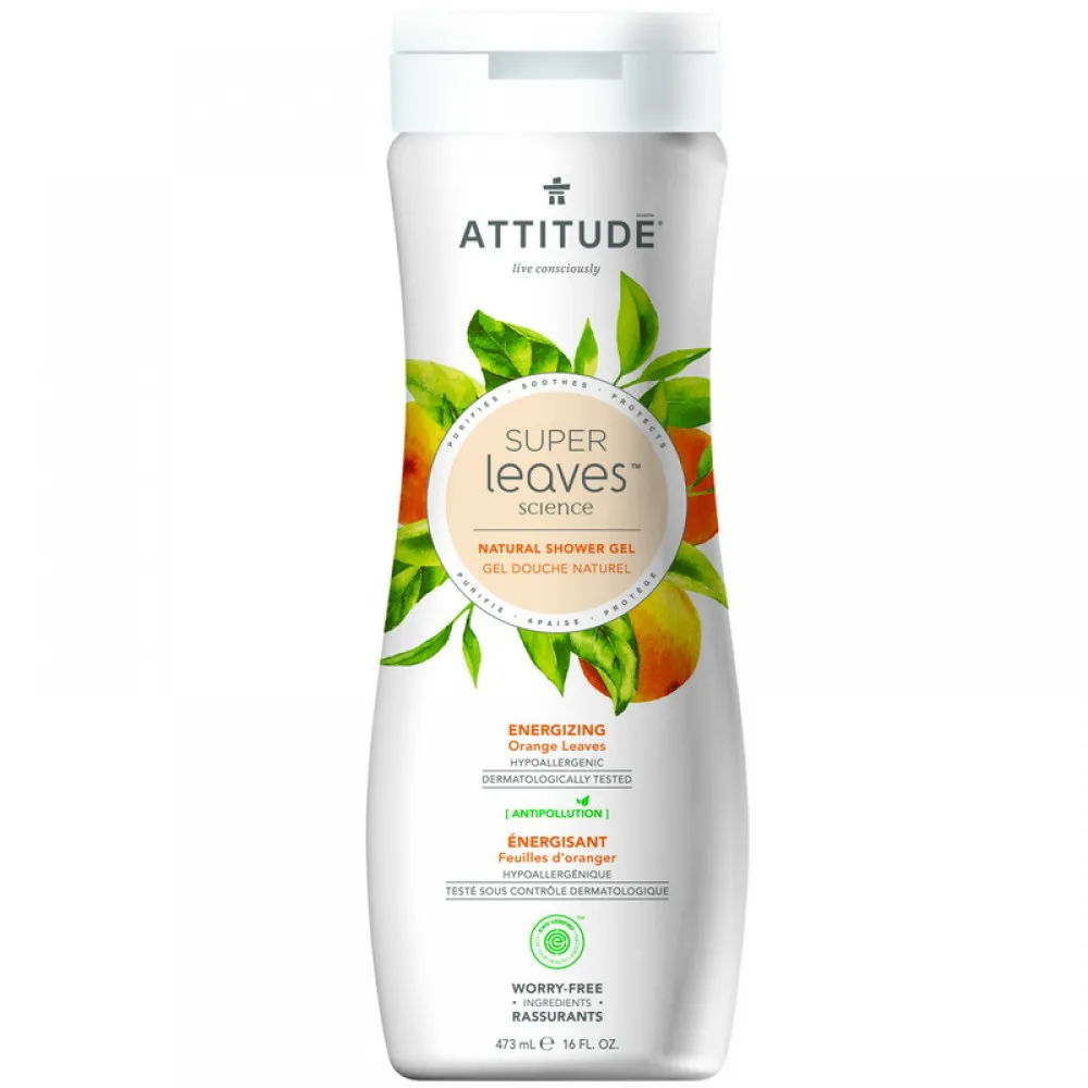 Superleaves Gel de dus - Energizare (473 ml), Attitude