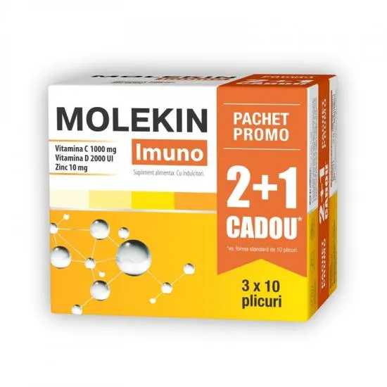 Molekin IMUNO Pachet, 20 + 10 plicuri, Zdrovit