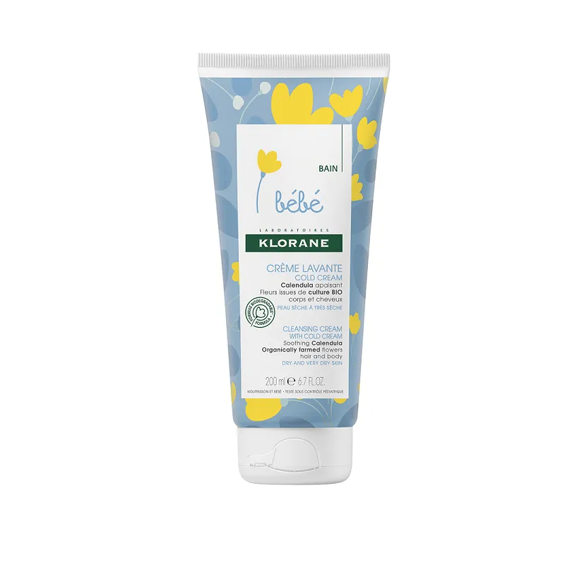 KLORANE BEBE CREMA DE CURATARE CU COLD CREAM X 200 ML
