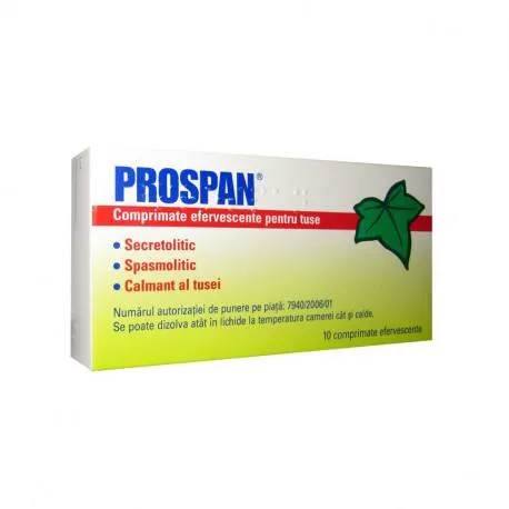 Prospan 65mg x 10 comprimate efervescente