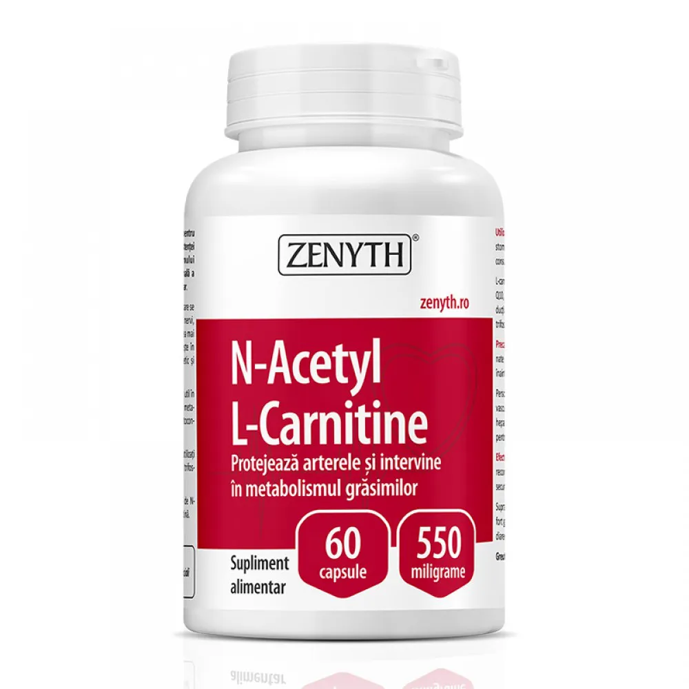 N-Acetyl L-Carnitine 550 mg (60 capsule), Zenyth Pharmaceuticals